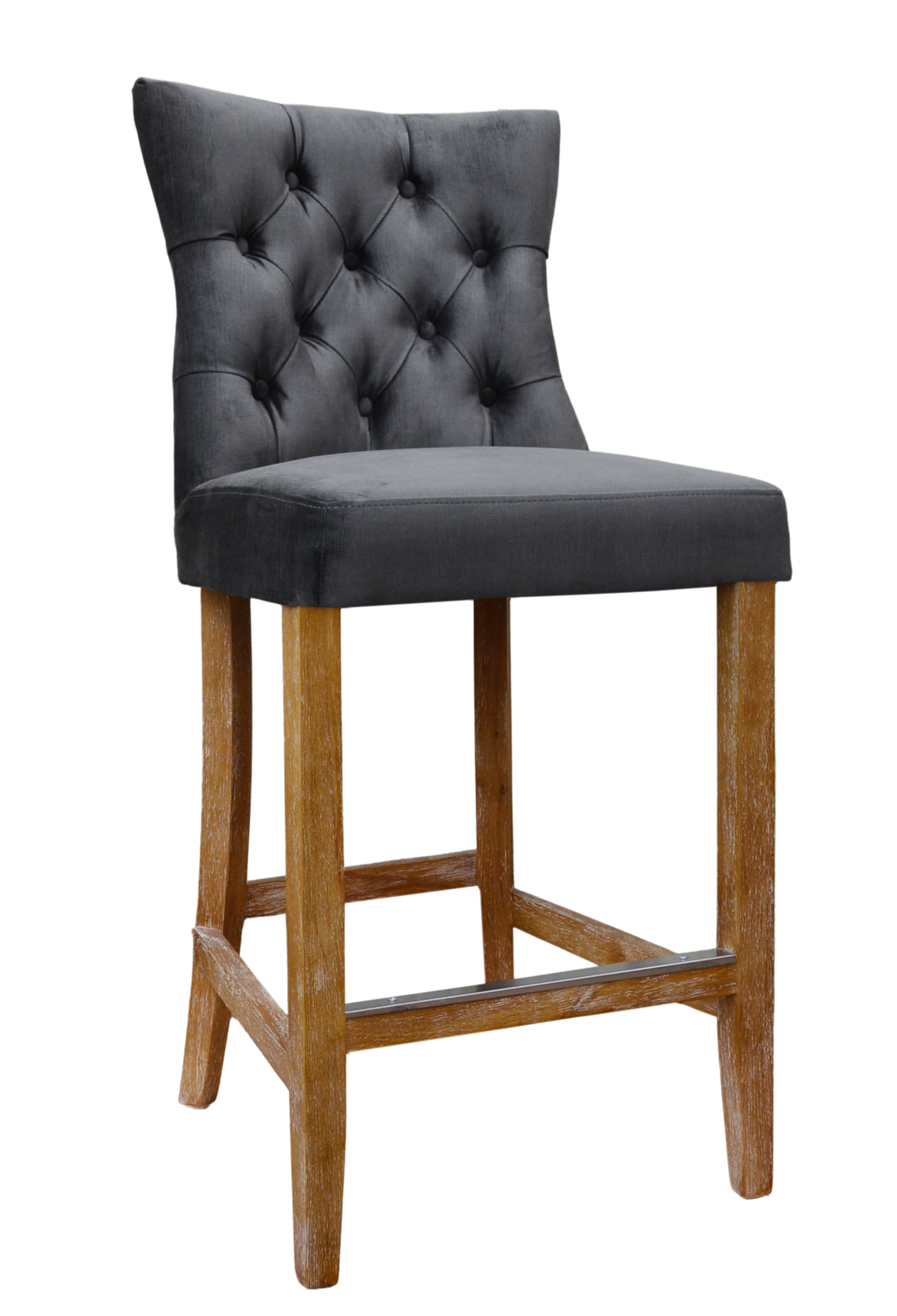 Pavilion Fan Back Bar Stool