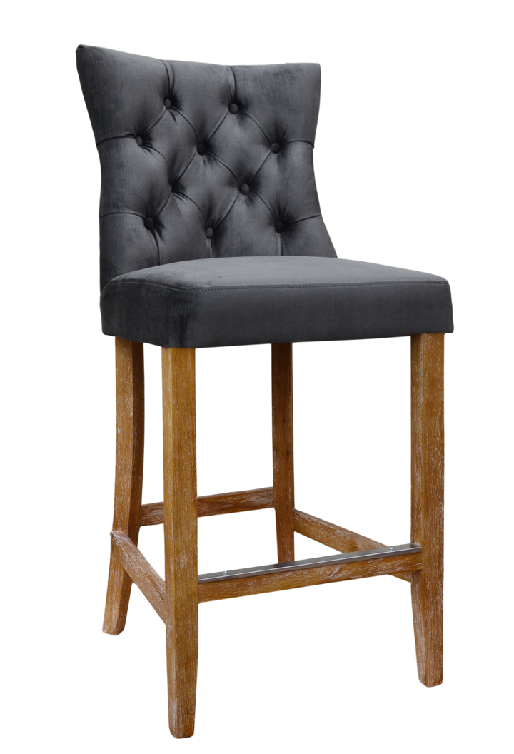 Pavilion Fan Back Bar Stool