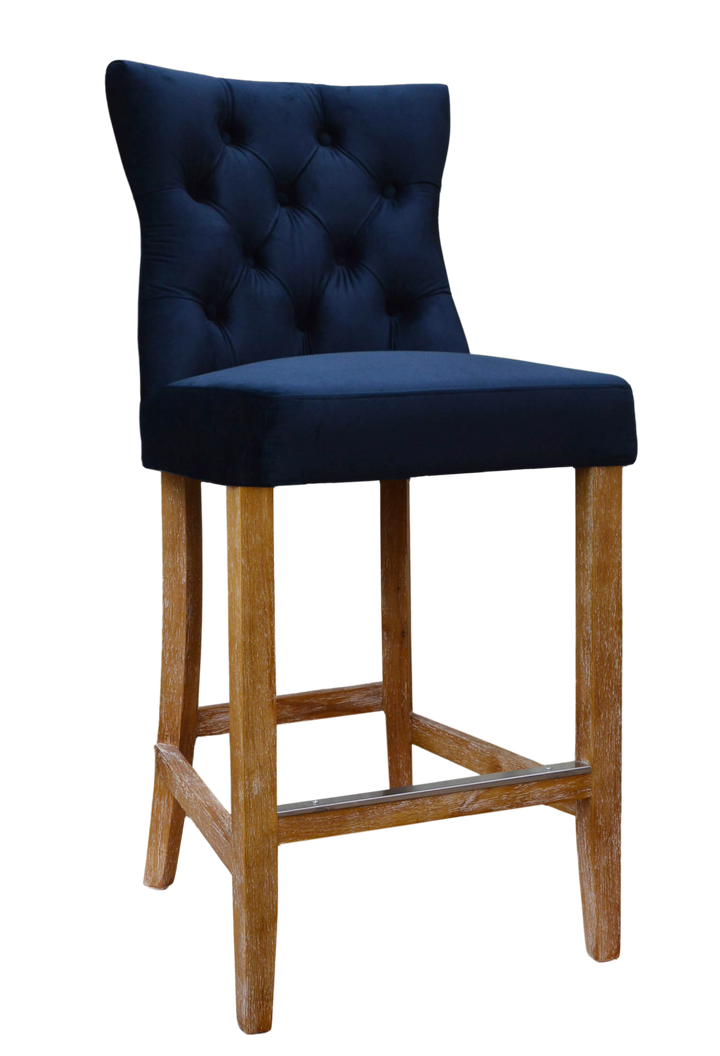 Pavilion Fan Back Bar Stool