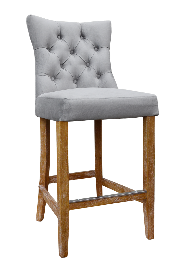 Pavilion Fan Back Bar Stool