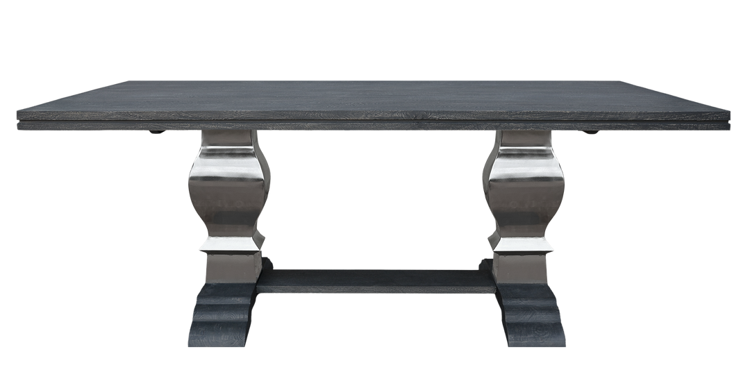 Special Offer - Greywell Dining Table with Silver Pedestal
