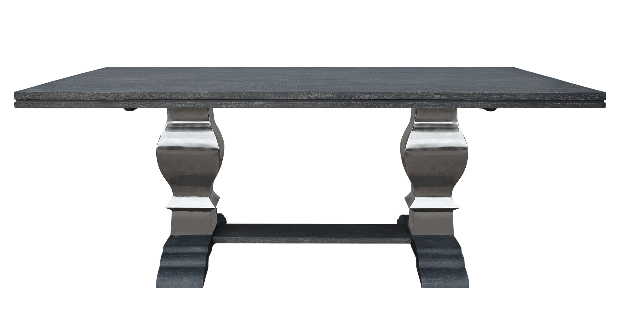 Special Offer - Greywell Dining Table with Silver Pedestal