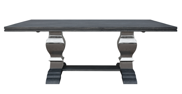 Special Offer - Greywell Dining Table with Silver Pedestal