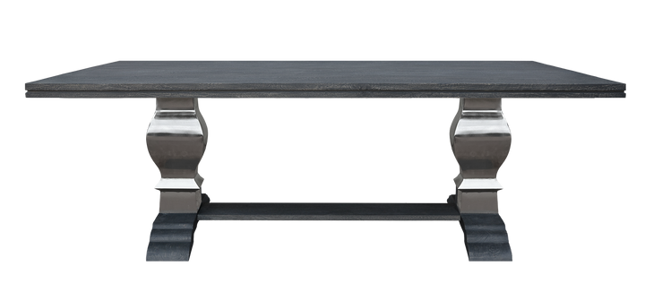 Special Offer - Greywell Dining Table with Silver Pedestal