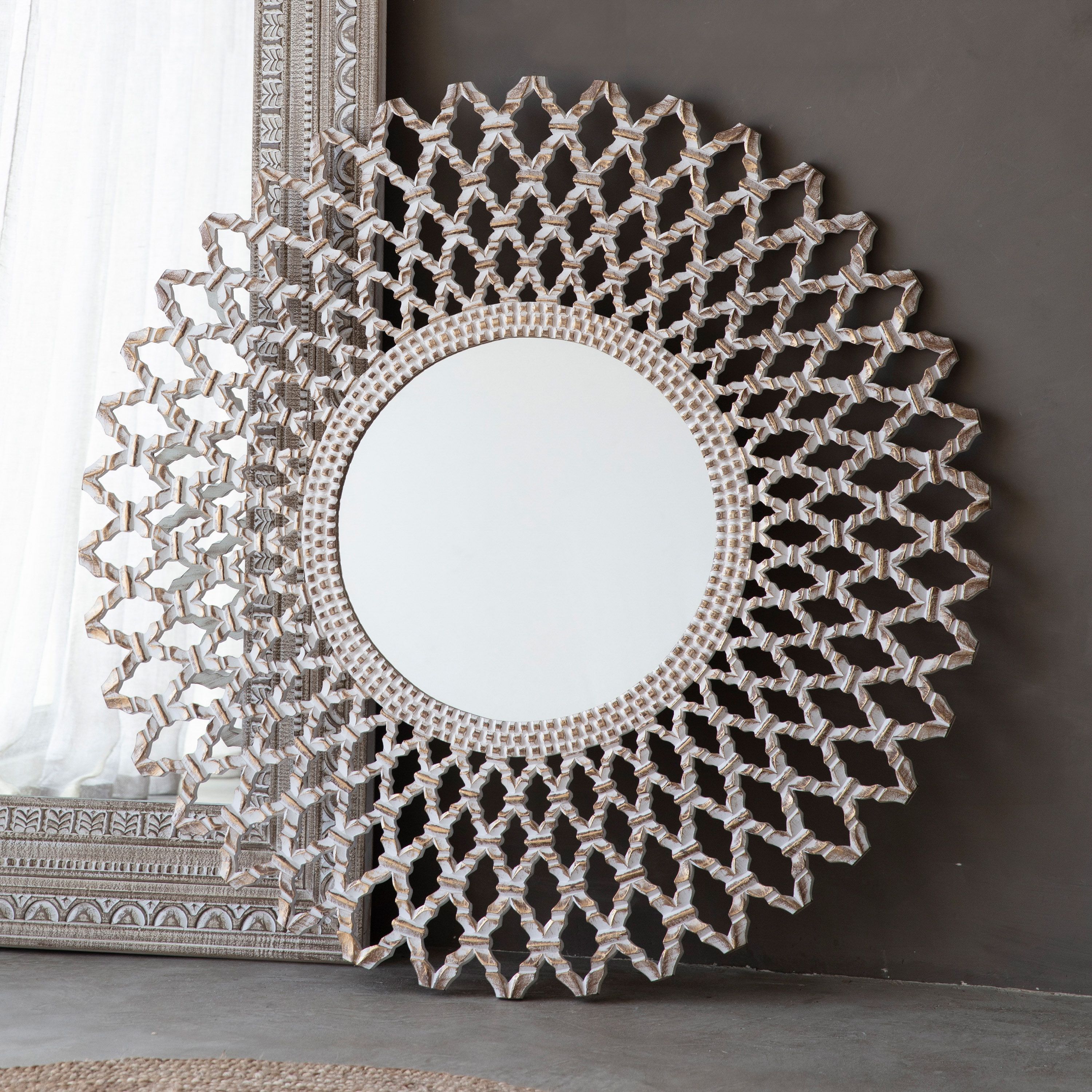 Lattice Round Mirror - Pavilion Interiors