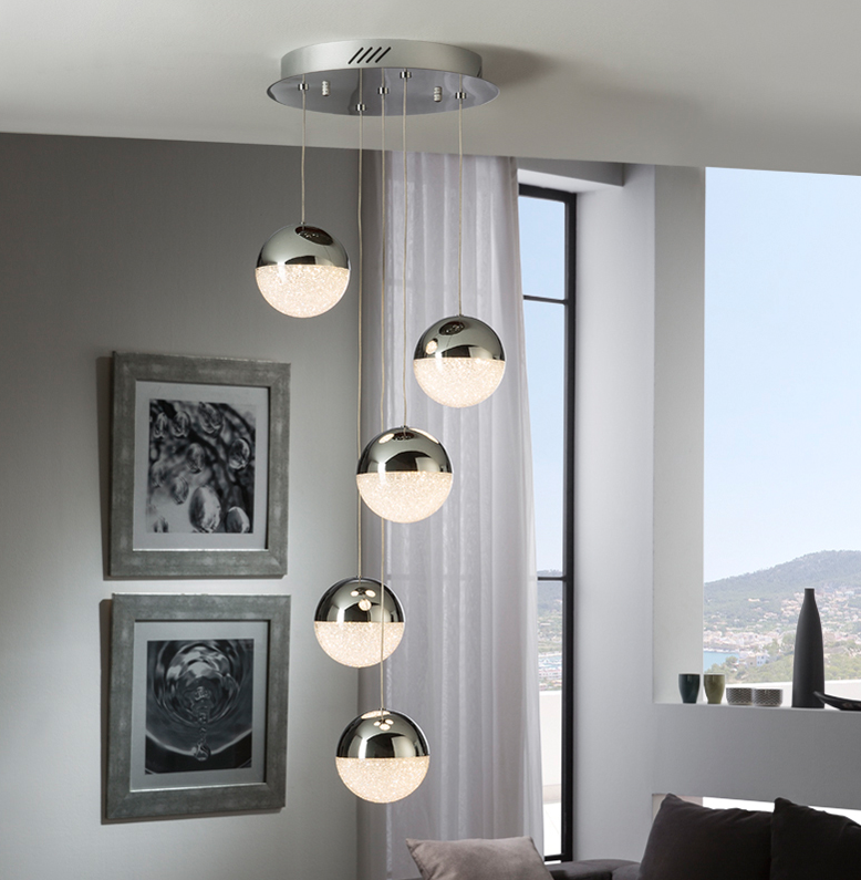 Orb Pendant Light 5 Lamp