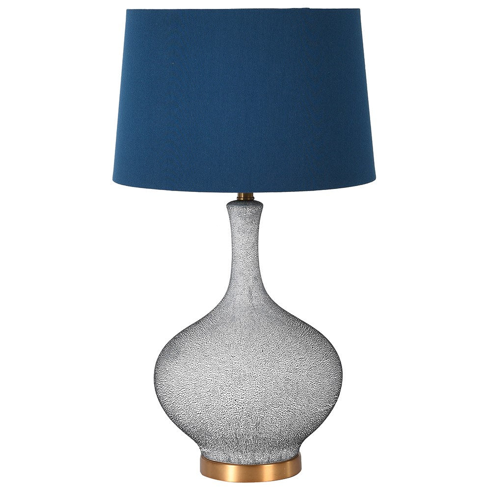 Blue Bubble Lamp with Shade