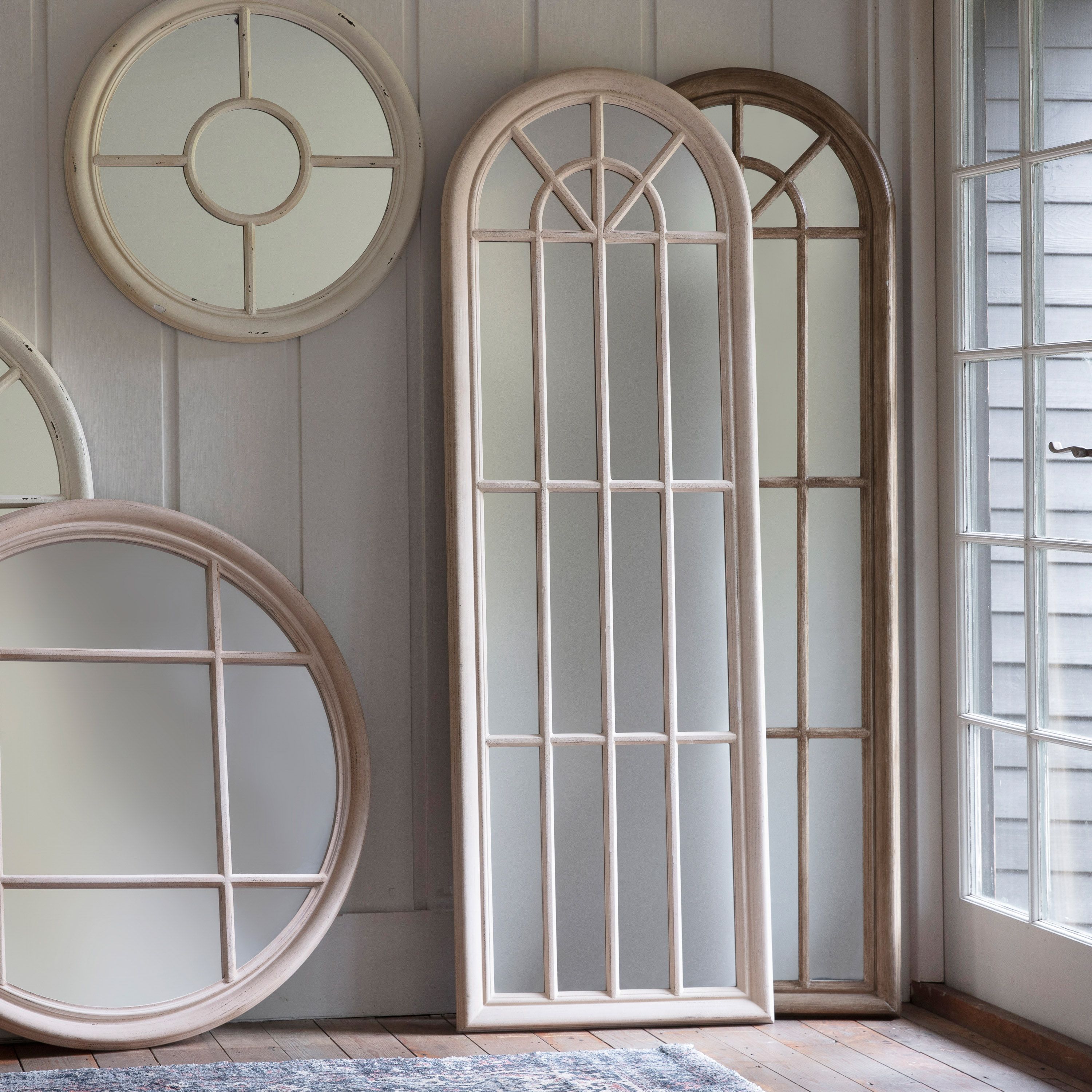 Tall Arched Window Mirror - Pavilion Interiors