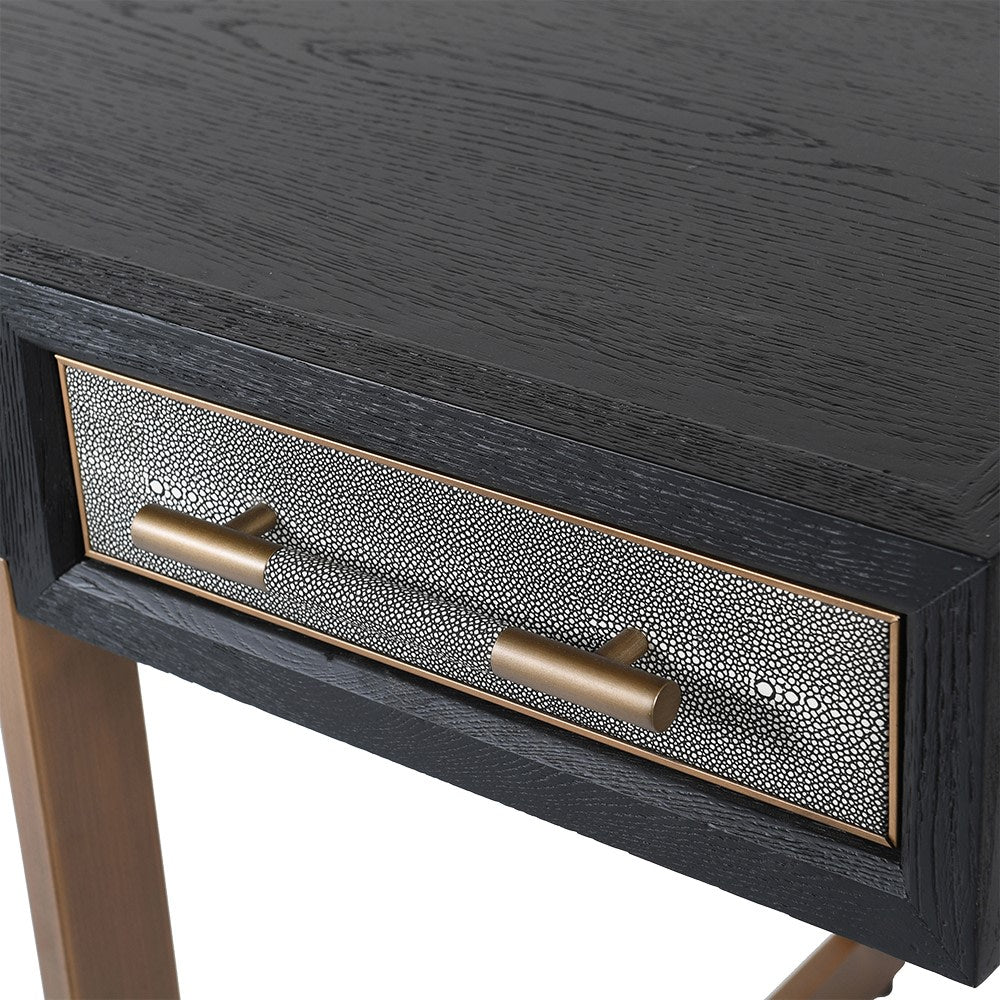 Tokyo Oak & Shagreen Dressing Table