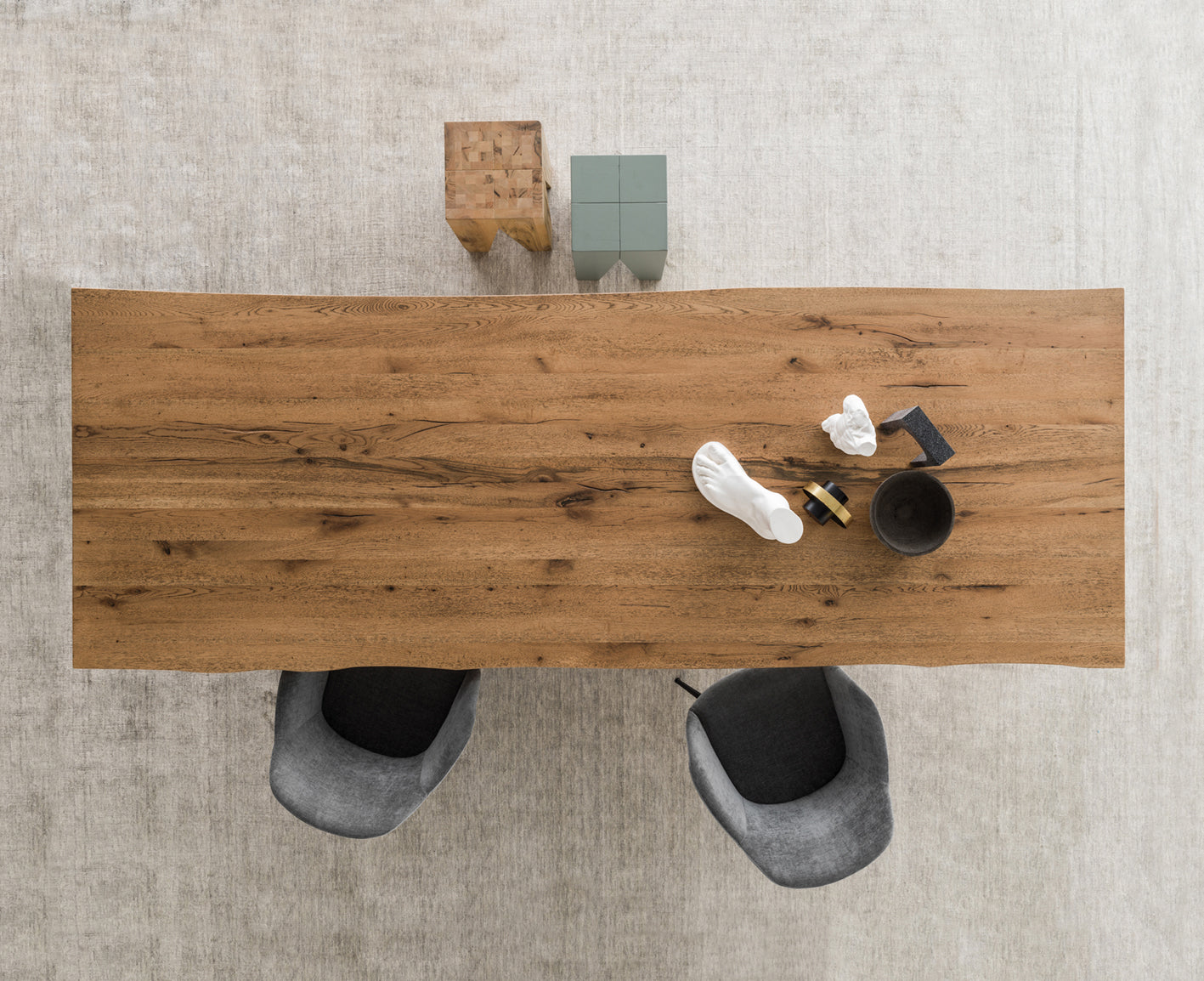Venice Master Oak Top Dining Table