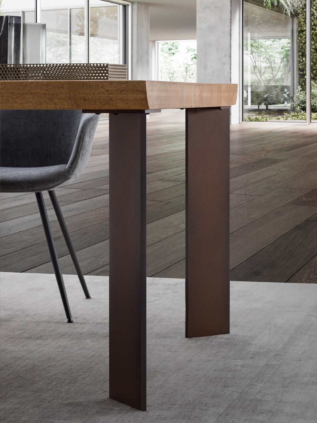 Venice Master Oak Top Dining Table