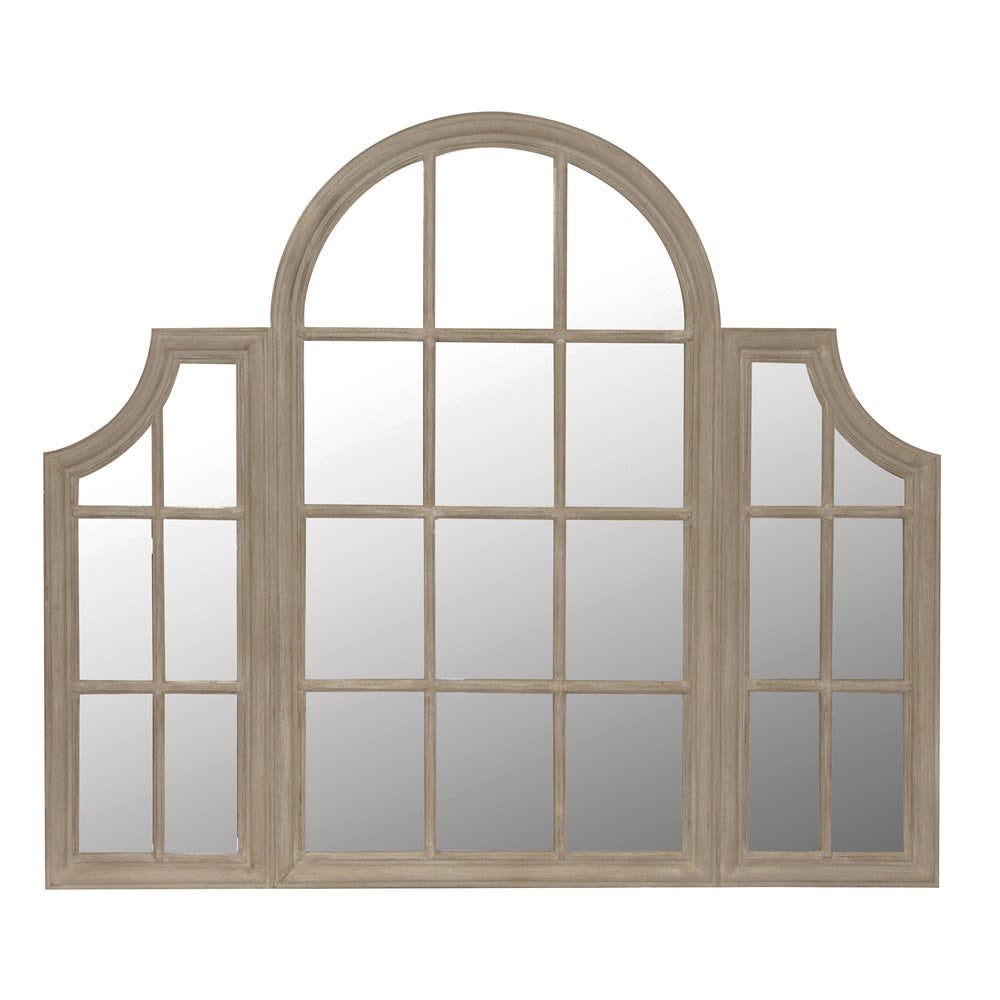 Triple Windowpane Mirror - Pavilion Interiors